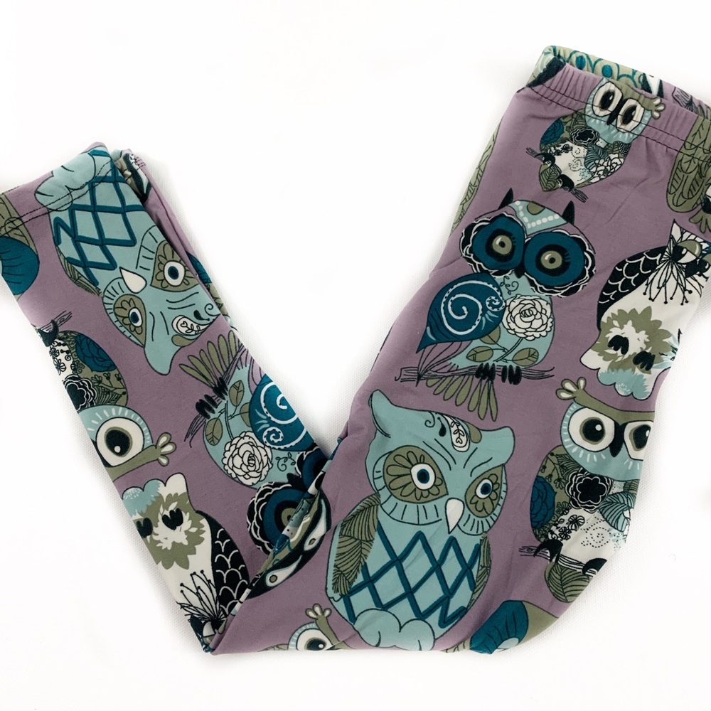 Kids Owl Buttery Soft Leggings S/M and L/XL